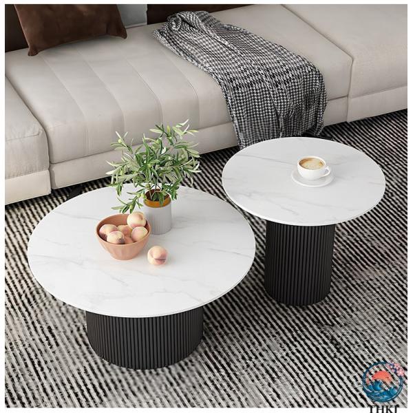 北欧風セラミックローテーブルのおしゃれな魅力