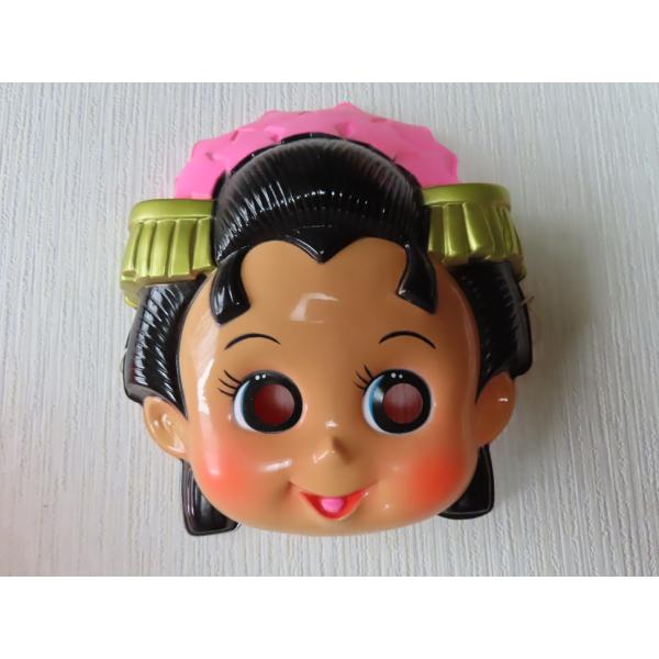 お面　あんみつ姫　お姫様　小山茉美　スタジオぴえろ　長期保管品　1986年　昭和レトロ　テレビアニメ　おめん