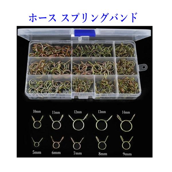 配送はネコポスです。日時指定は、宅急便をご利用ください。燃料パイプなどに使える ワイヤークリップバンドです。サイズは１０種類、２５０個セットです。・材質：鉄、亜鉛メッキ・10サイズ、250個入り・サイズ　内径 5mm:30個 6mm:30個...