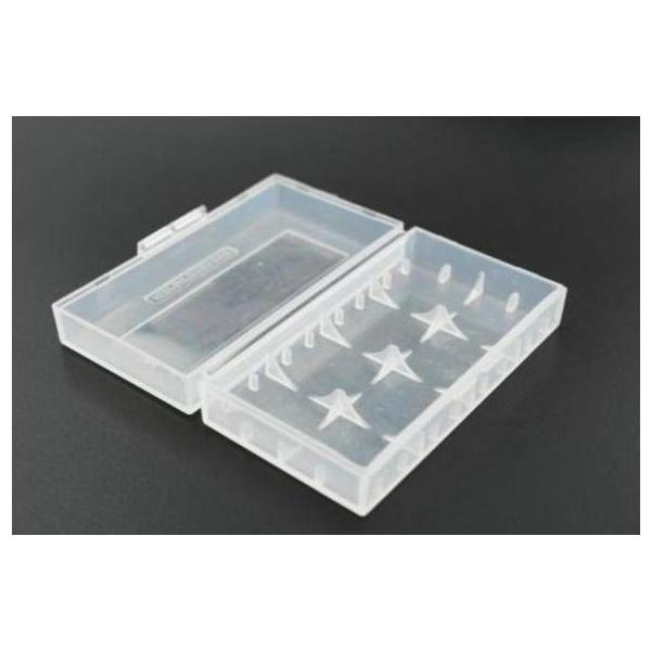 ★保護回路付の70mm電池が収納できるタイプに変更いたしました。【商品説明】・電池ケース/18650/CR123A/16340/安全に保管 ・高性能のリチウムイオン電池の保管にどうですか。 ・18650 なら2本　123A,16340 なら...