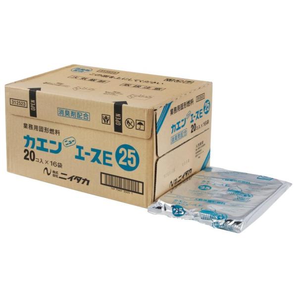[Release date: April 5, 2020]ニイタカ/カエン/カエンニューエース/燃料/固型燃料/キャンプ/バーベキュー/一人鍋商品名：固形燃料　カエン ニューエースE　25g（20個パック）×16袋入数：20個×14袋（28...