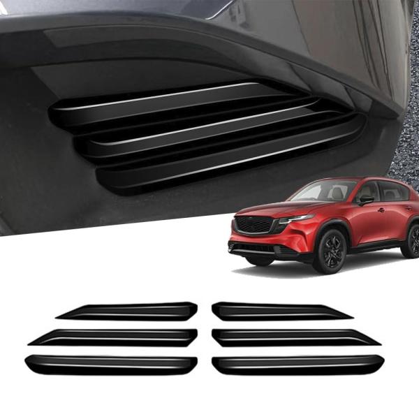 マツダ 新型 CX-5 cx5 KM系（2026年5月〜現行） 専用 フロントフォグランプトリムアクセサリー フォグランプガーニッシュ外装ドレスアップ 簡単取付