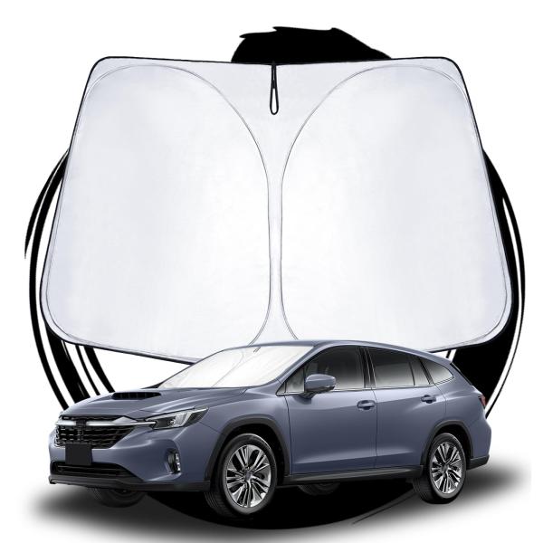 2023 新型 スバル レヴォーグ レイバック 専用 サンシェード フロントガラス用 パラソル 車用サンシェード UVカット 日よけ 車中泊 折り畳み式 吸盤不