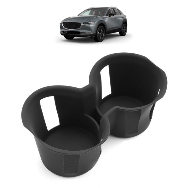 マツダ CX-30 専用 コンソール ドリンクホルダー カップホルダー コンソールトレイ カップホルダー 収納 CX30 ドリンクホルダーカバー cx30 アク
