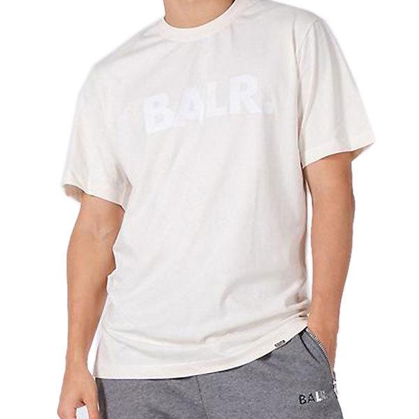 �{�[���[�iBALR.�j�@B11121048  WHT�@�T�b�J�[�@BRAND STRAIGHT T-SHIRT ����T�V���c  22SS