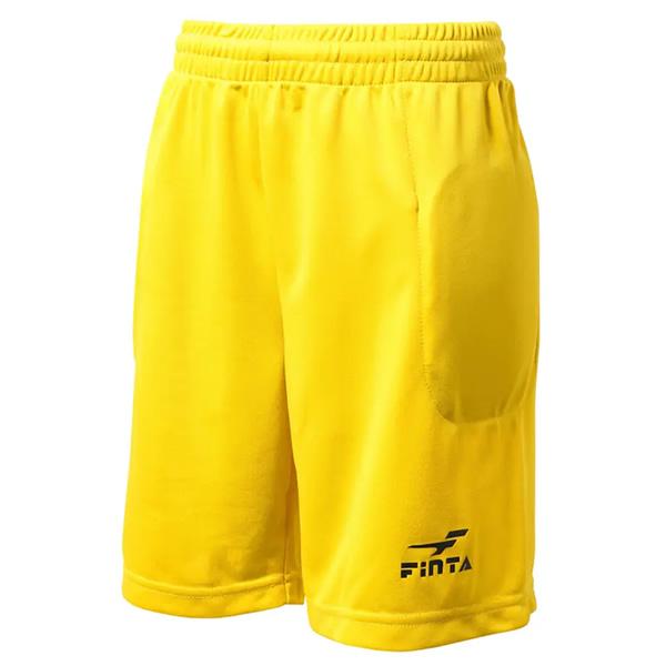 【メーカー】フィンタ（FINTA）【カテゴリー】サッカー　フットサル【分類】ゲームシャツ・パンツ【商品説明】シンプルで使いやすいキーパーパンツ。腰パット入り。【カラー・仕様・サイズ】カラー：（4100）イエロー素材：ポリエステル100%対象...
