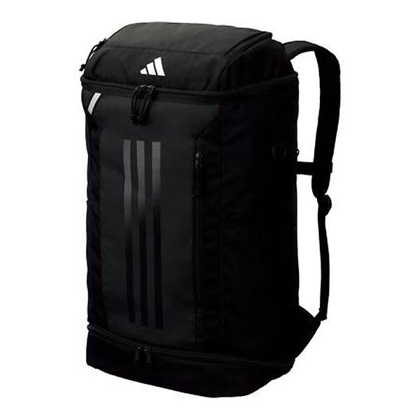 【メーカー】adidas（アディダス）【カテゴリー】バスケットボール【分類】バッグ【商品説明】40リットル容量のボール用デイパック。ボール収納部・シューズ収納部付き。【カラー・仕様・サイズ】カラー：ブラックサイズ：横33×縦58×奥行20c...