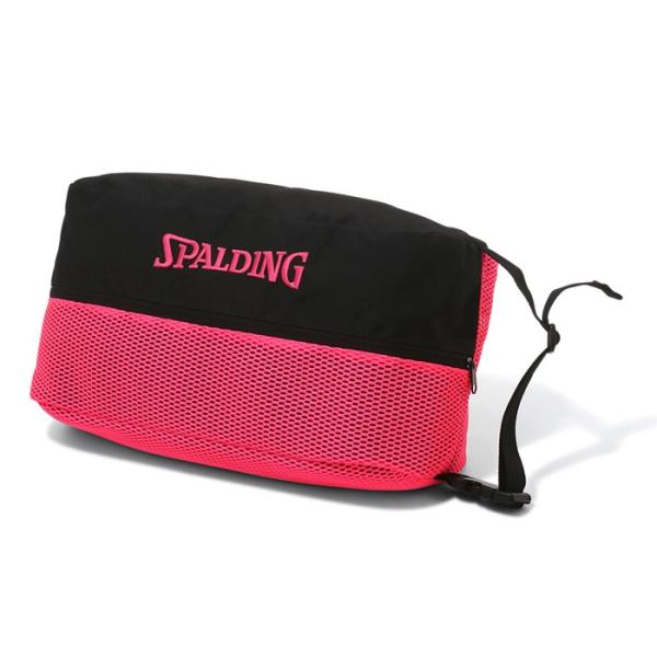 【メーカー】SPALDING（スポルディング）【カテゴリー】バスケットボール【分類】シューズケース【商品説明】シューズを収納可能なバッグ。パーツの一部を通気性の良いメッシュに切り替えたNEWシューズバッグ。しっかりと肉感のある丈夫なメッシュ...