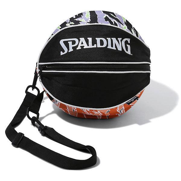 【メーカー】スポルディング （SPALDING）【カテゴリー】バスケットボール【分類】バック【商品説明】7号球を1球収納可能なボールバッグ(5号球、6号球も収納可能)バックル付で他のバッグに接続可能。1960年代の有名な迷彩柄であるタイガー...