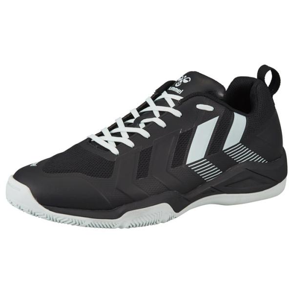 インドアソルジャー NEO 2　ブラック×ライトブルー　【hummel|ヒュンメル】ハンドボールシューズhas8044-9067