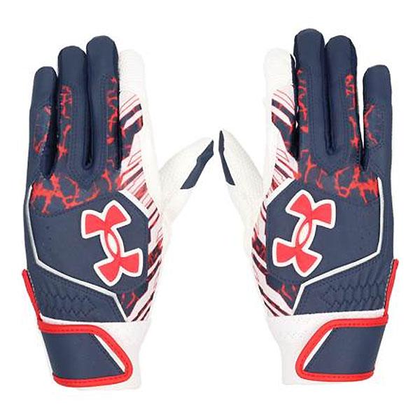 【メーカー】アンダーアーマー（UNDER ARMOUR）【カテゴリー】野球【分類】バッティング手袋【商品説明】多くの野球選手から信頼されるアンダーアーマーのバッティンググローブ。馴染みの良い合成皮革を採用、手の構造に沿ったカッティングがスイ...