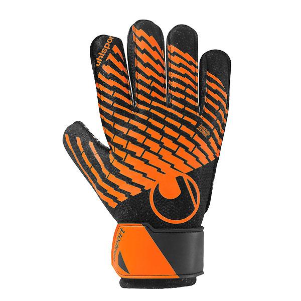 【メーカー】uhlsport（ウールシュポルト）【カテゴリー】サッカー【分類】GKグローブ【商品説明】耐久性素材をパームに配合した高耐久性シリーズモデル。【カラー・仕様・サイズ】カラー：01（ブラック×フローオレンジ）パーム：スターターレジ...