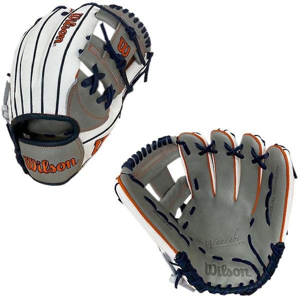 Wilson（ウイルソン） WBW101569 GRYWHT 野球 軟式 グラブ ワナビー