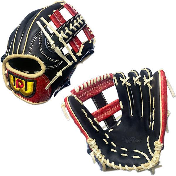 ワールドペガサス  グローブ  硬式軟式兼用 黒/赤 ペイズリー ワールドペガサス グローブ 硬式軟式兼用 黒/赤 ペイズリー