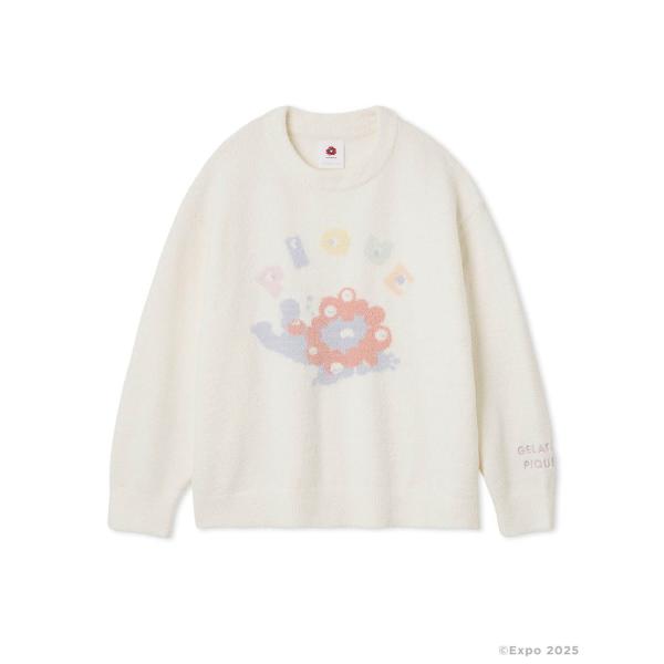 エアリーモコミャクミャクブランケット　万博　ジェラートピケ　ジェラピケ エアリーモコミャクミャクブランケット 万博 ジェラートピケ