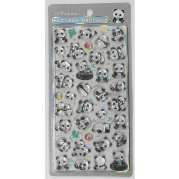 ボンボンドロップシール風　パンダ　熊猫 Q-LiA（クーリア） ボンボンドロップシール パンダ : Happy-panda shop