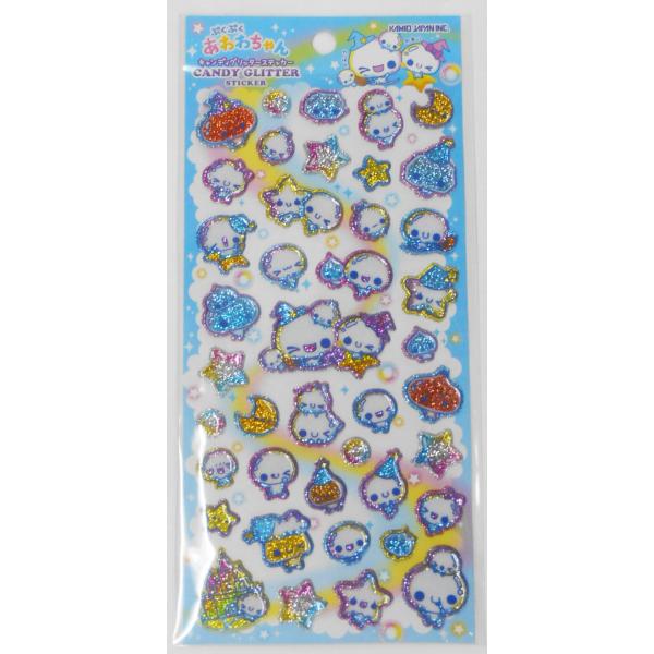 カミオジャパン キャンディグリッターステッカー あわわちゃん 231018