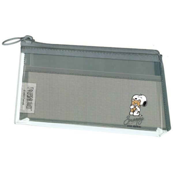 カミオジャパン SNOOPY スヌーピー 筆箱 クリアフラットペンポーチ