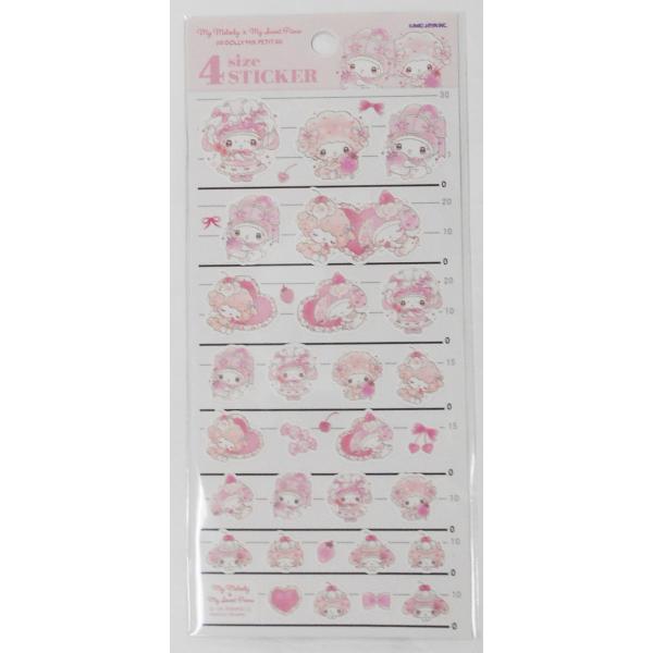 マイメロディ＆マイスウィートピアノ×どーりーみっくす・プチ　4size STICKER　どーりーみっくす・プチ　307762