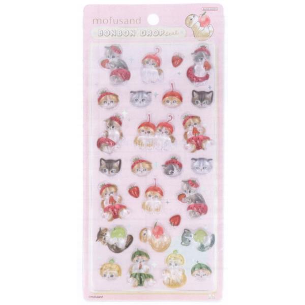 サンスター文具 mofusand モフサンド ボンボンドロップシール mofusand