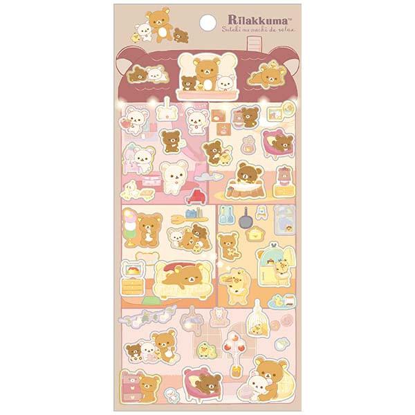 リラックマ シール すてきなお家テーマ SE64901 : 玩具と文具 あさだ