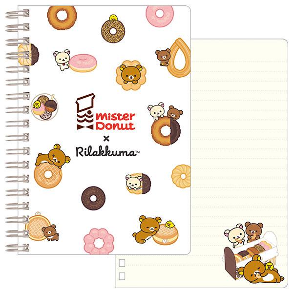 リラックマ リラックマ×ミスタードーナツ B6SPノート NY43202