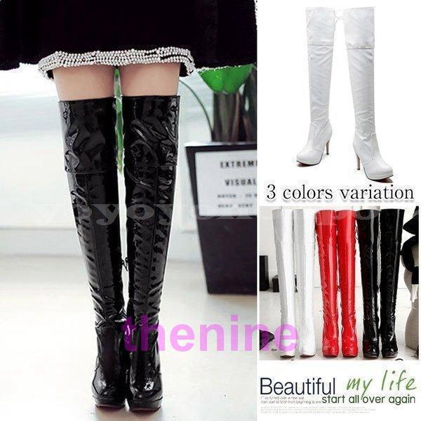 heiheiリボンブーツMサイズエナメルホワイトヘイヘイ リボンブーツ Enamel White | HEIHEI