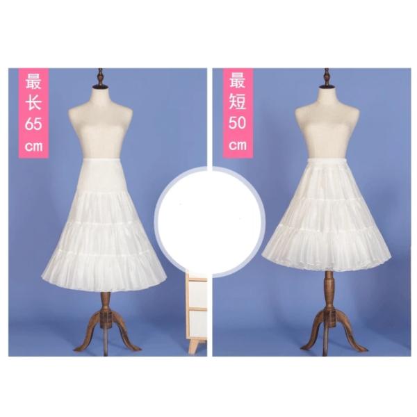 ミニパニエ ウェディングパニエ ボリューム 50-65cm 花嫁 ロリータ パニエスカート ソフトチュール アップパニエ ブライダル チュチュ
