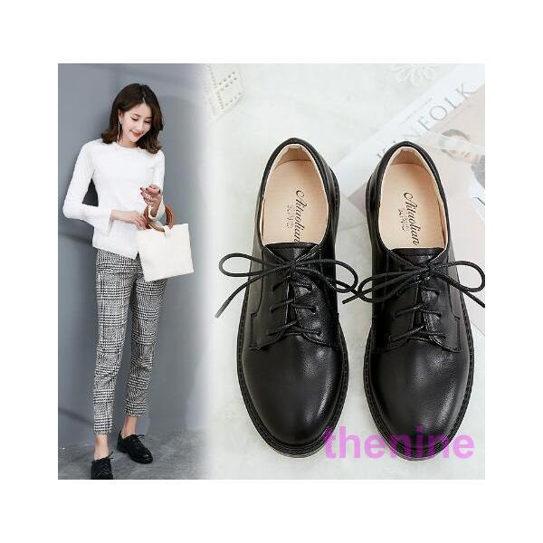 レースアップシューズ おじ靴 オックスフォードシューズ レディース