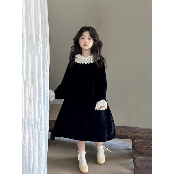 子供服 ワンピース 長袖 フォーマル 結婚式 発表会 受験用 七五三 キッズ 女の子 可愛い 姉妹 誕生日 お祝い110 120 130 140 150