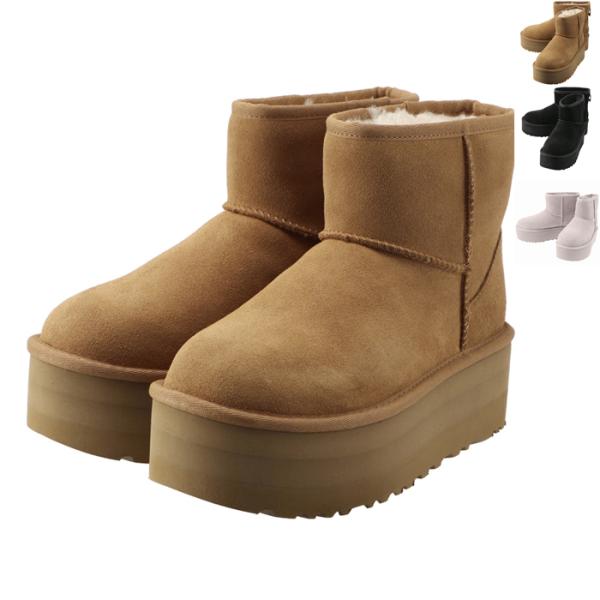UGG ムートンブーツ CLASSIC MINI PLATFORM 厚底 5cmヒール UGG ムートンブーツ CLASSIC MINI PLATFORM 厚底 5cmヒール