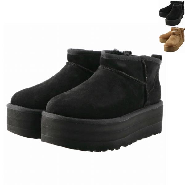 UGG ムートンブーツ CLASSIC ULTRA MINI PLATFORM 厚底 ショート
