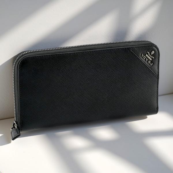 PRADA（プラダ） 【並行輸入品】 メンズ 長財布 サフィアーノ ラウンド 