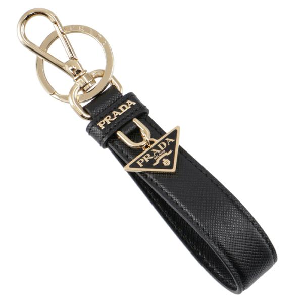 PRADA プラダ サフィアーノ トライアングル キーホルダー PRADA プラダ サフィアーノ トライアングル キーホルダー