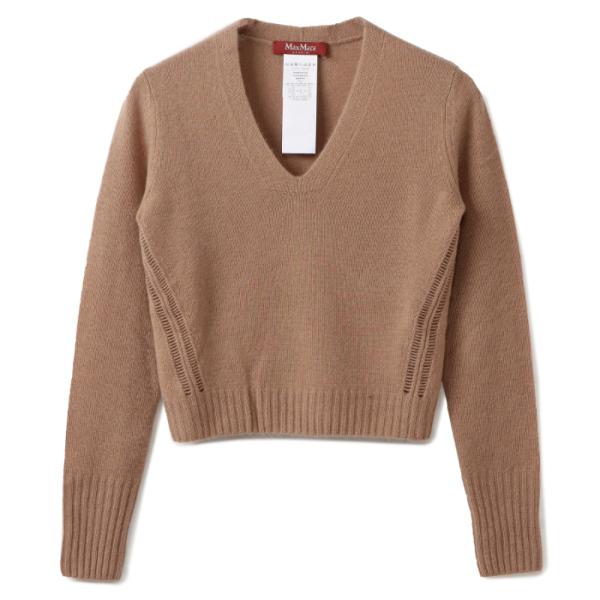 マックス マーラ ストゥディオ MAX MARA STUDIO ニット カシミヤ MARIO Vネック セーター 2363660739 0006 CAMMELLO Max Mara Studio（マックスマーラステュディオ） 【並行輸入品