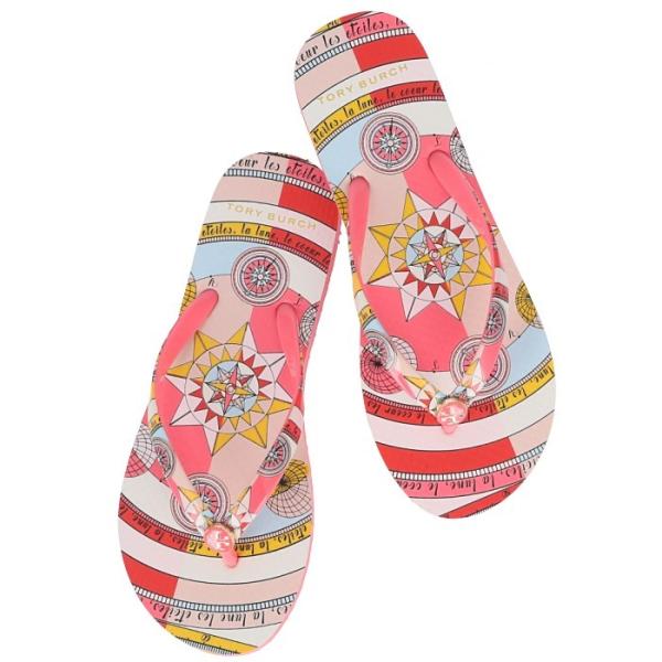 tory burch pink flip flops