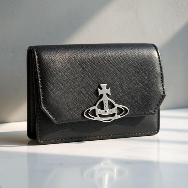 【並行輸入品】 ヴィヴィアン ウエストウッド VIVIENNE WESTWOOD カードケース 二つ折り 名刺入れ カードホルダー 2026年春夏新作 5115002OW L001N