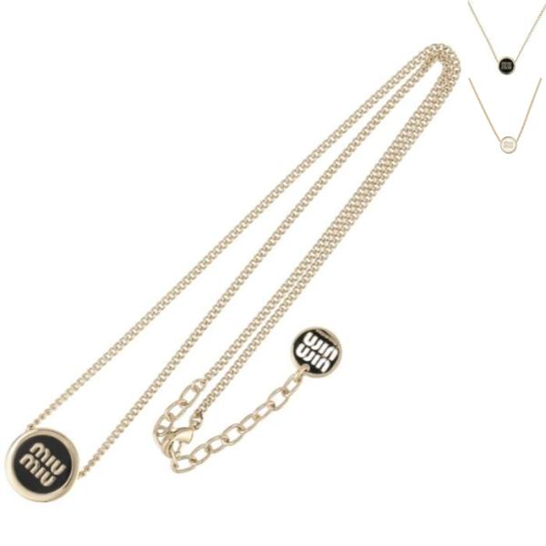 miu miu（ミュウミュウ） 【並行輸入品】 ネックレス ロゴ エナメル
