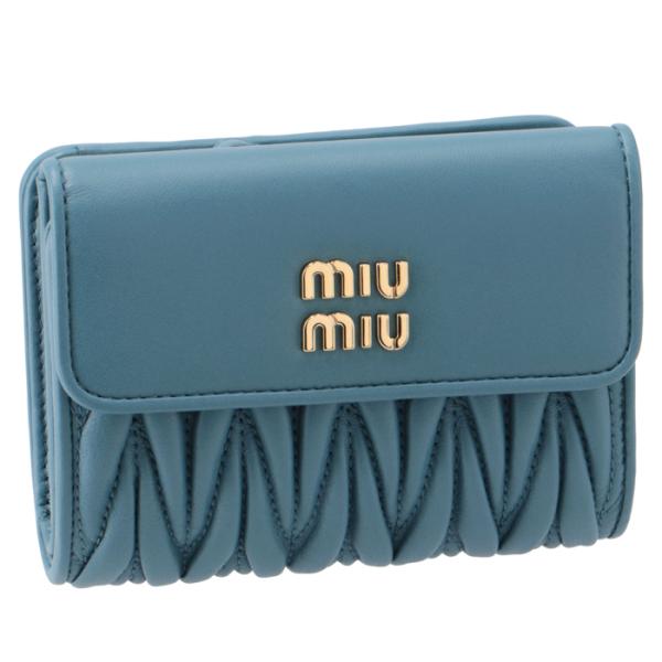ミュウミュウ MIU MIU 財布 二つ折り マテラッセ 折りたたみ 二つ折り財布 5ML002 2FPP F16 miu miu（ミュウミュウ） 【並行輸入品】 財布 二つ折り マテラッセ