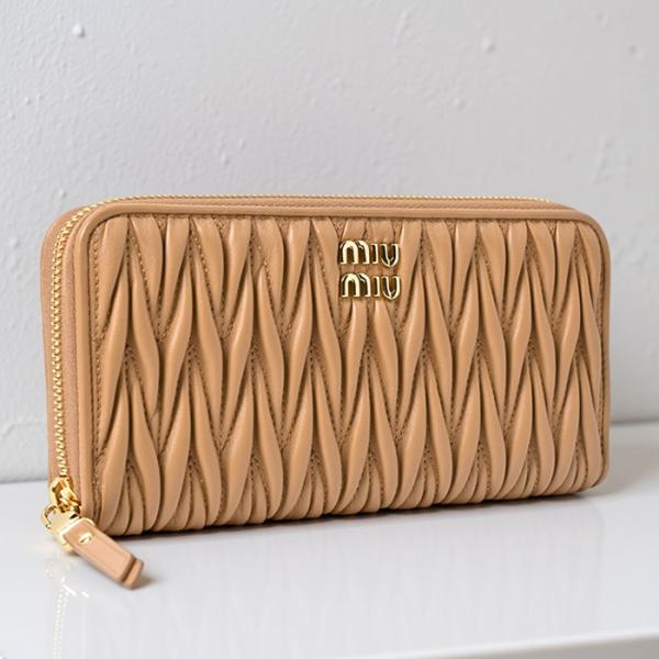 miu miu（ミュウミュウ） 【並行輸入品】 長財布 ラウンドジップ