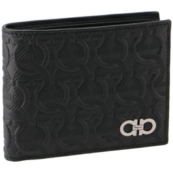 フェラガモ FERRAGAMO 財布 メンズ TRAVEL EMBOSSED 2.0 二つ折り財布  660998 0001 0010 FERRAGAMO（フェラガモ） 【並行輸入品】 財布 メンズ TRAVEL EMBOSSED