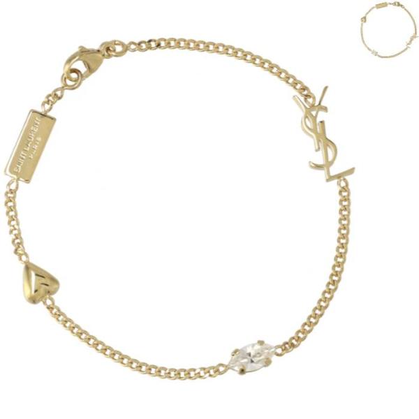 SAINT LAURENT 【並行輸入品】 PARIS ブレスレット カサンドラ ハート