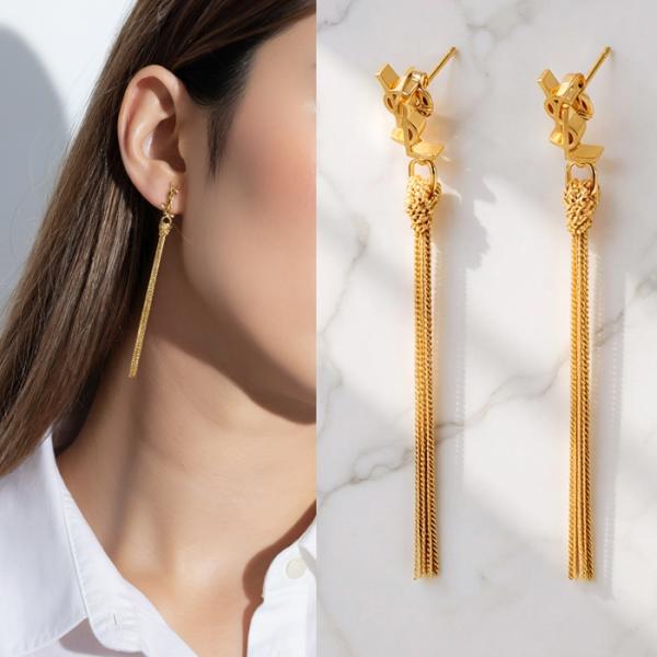 SAINT LAURENT 【並行輸入品】 サンローラン ピアス カサンドラ
