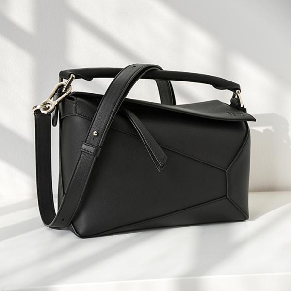 LOEWE ショルダーバッグ Mini Puzzle Edge bag in soft grained calfskin Brown - LOEWE USA