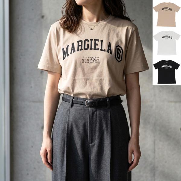 【並行輸入品】 MM6 メゾン マルジェラ MM6 MAISON MARGIELA 大人もOK キッズ Tシャツ クルーネック ロゴ ショートスリーブ 半袖 2026年秋冬新作 M61162 MM04I