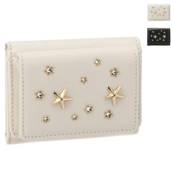ジミーチュウ JIMMY CHOO 財布 三つ折り レディース NEMO クリスタルスタースタッズ ミニ財布 三つ折り財布 NEMO CZN 【06_amz】 JIMMY CHOO（ジミーチュウ） 【並行輸入品】 財布 三つ折り レディース