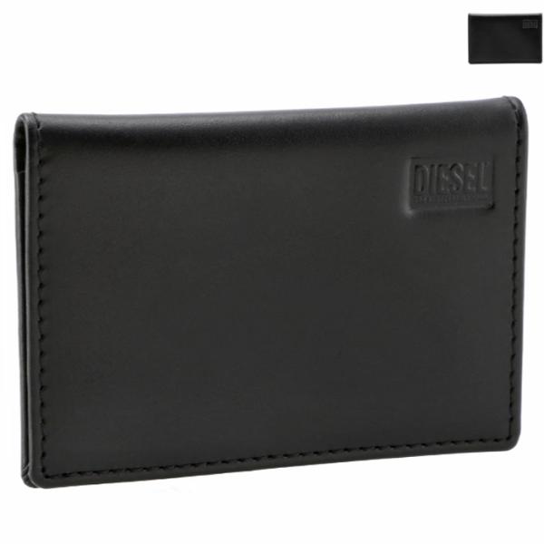 ディーゼル DIESEL カードケース メンズ 二つ折り スリム レザー 薄マチ カードホルダー X09671 PR227 H3350 asafezone_x09671pr227