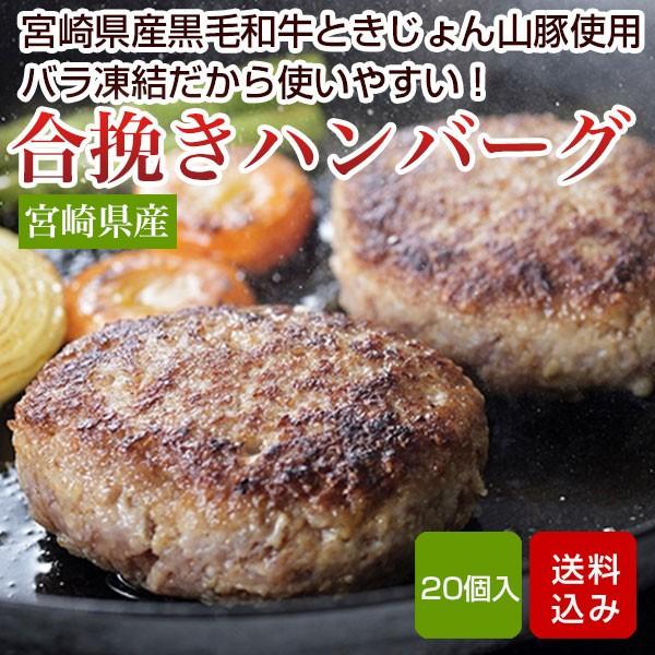 ハンバーグ 宮崎県産牛 豚の合挽きハンバーグ 個 バラ凍結 肉惣菜 冷凍 Kij08 朝ごはん本舗 通販 Yahoo ショッピング