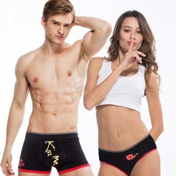 ペア下着 ペアルック ペアパンツ 男女 お揃い 2点セット カップル クリスマス バレンタインデー Wbk812 Wbk812 ペアパンツの朝日ファッション館 通販 Yahoo ショッピング