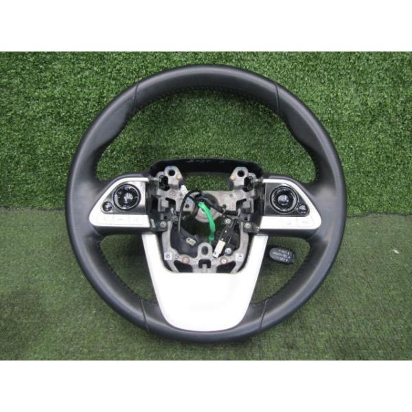 プリウス ZVW55 レザーハンドル ステアリングホイール 45100-47240-C0